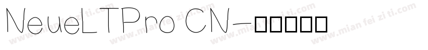 NeueLTPro CN字体转换